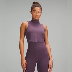 lululemon keyhole mesh tank top grape thistle